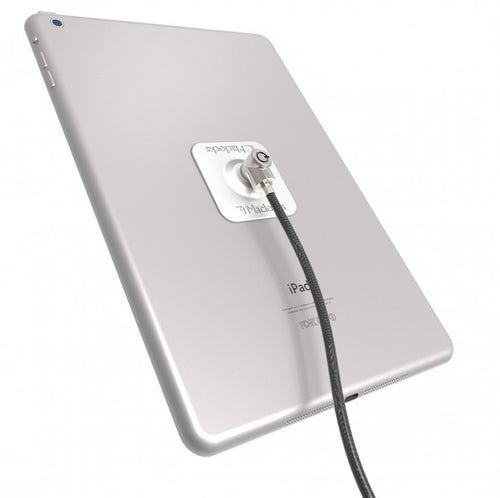 Compulocks Universal Tablet Lock Plate with Keyed Cable Lock Black Compulocks Universal Tablet Lock Plate with Keyed Cable Lock Black